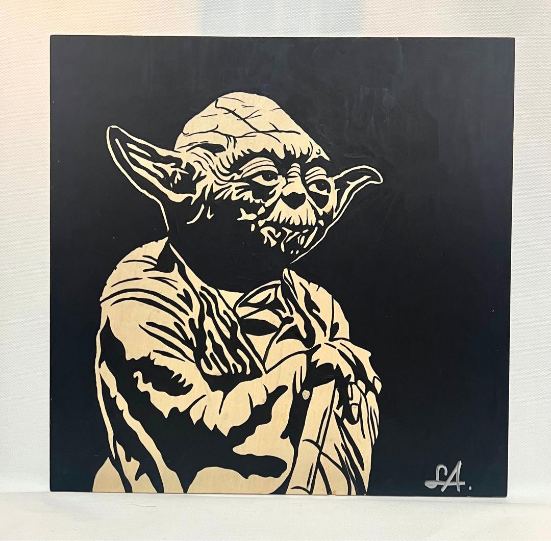 graffiti art スターウォーズ　ヨーダ(手描き)美品 graffiti art スターウォーズ ヨーダ(手描き)美品 graffiti art スター