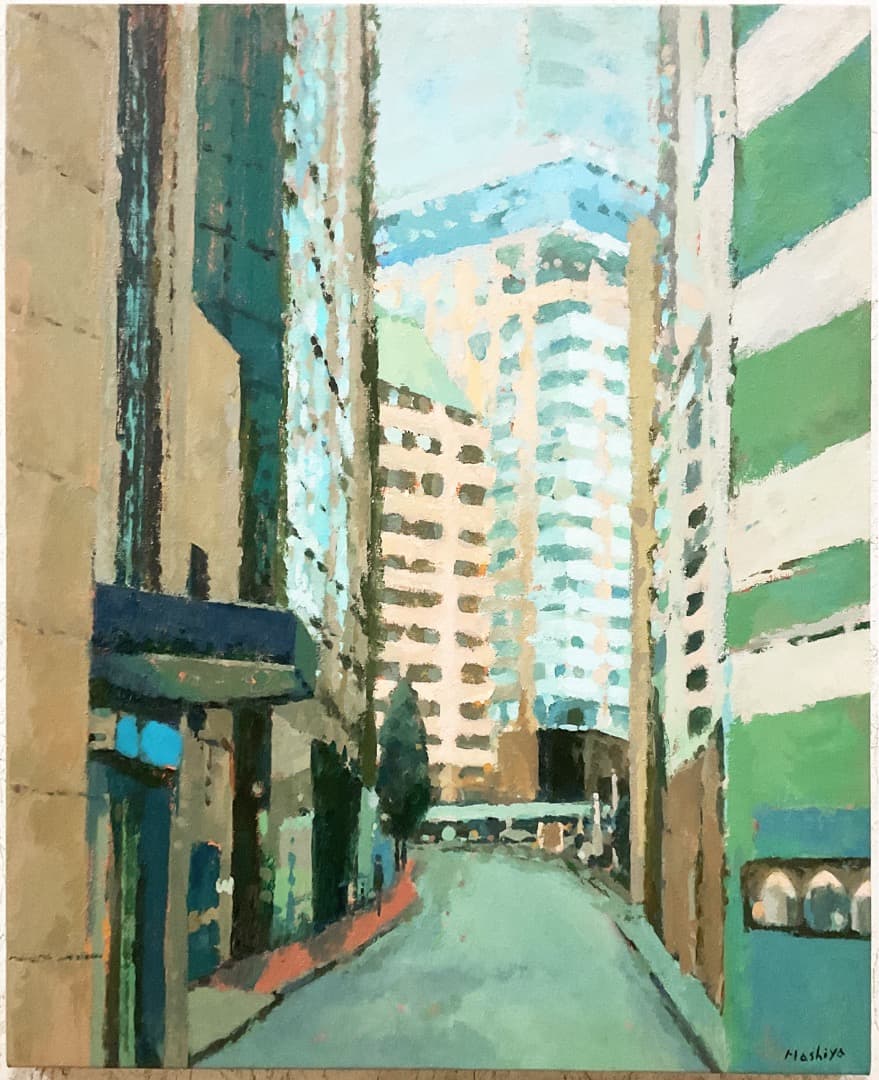 絵画 574 油絵/風景/街角/シドニー/オフィス街/F20号 絵画 574 油絵/風景/街角/シドニー/オフィス街/F20号 絵画 574 油絵