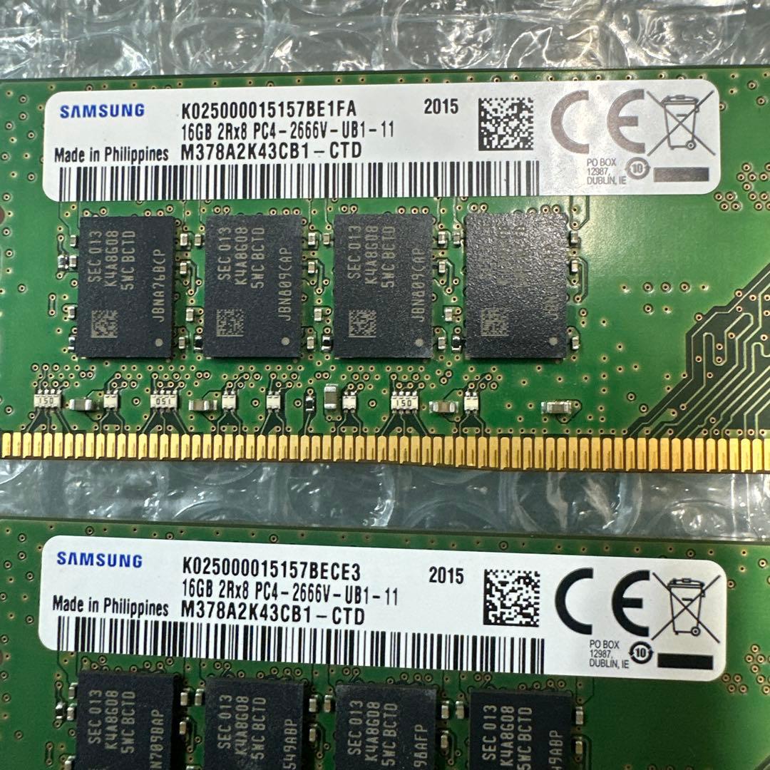 メモリー 24. DDR4 32GB 16GB*2 DDR4 2666MHz