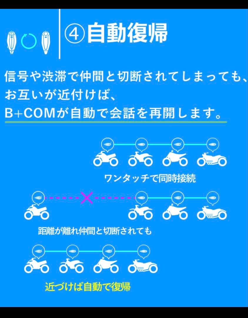 B+COM SB6XR ワイヤレスヘッドセット