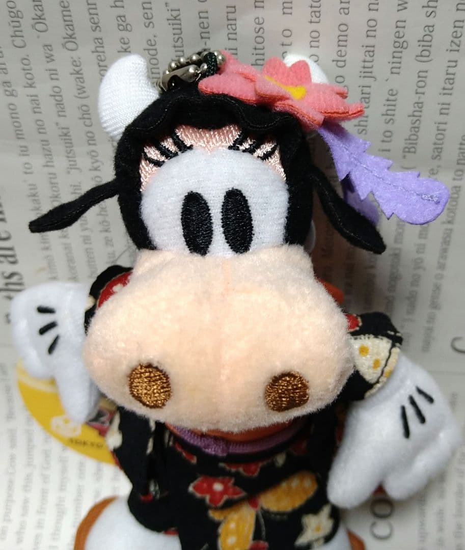 ディズニー クララベル・カウ ぬいぐるみバッジ 着物 お正月