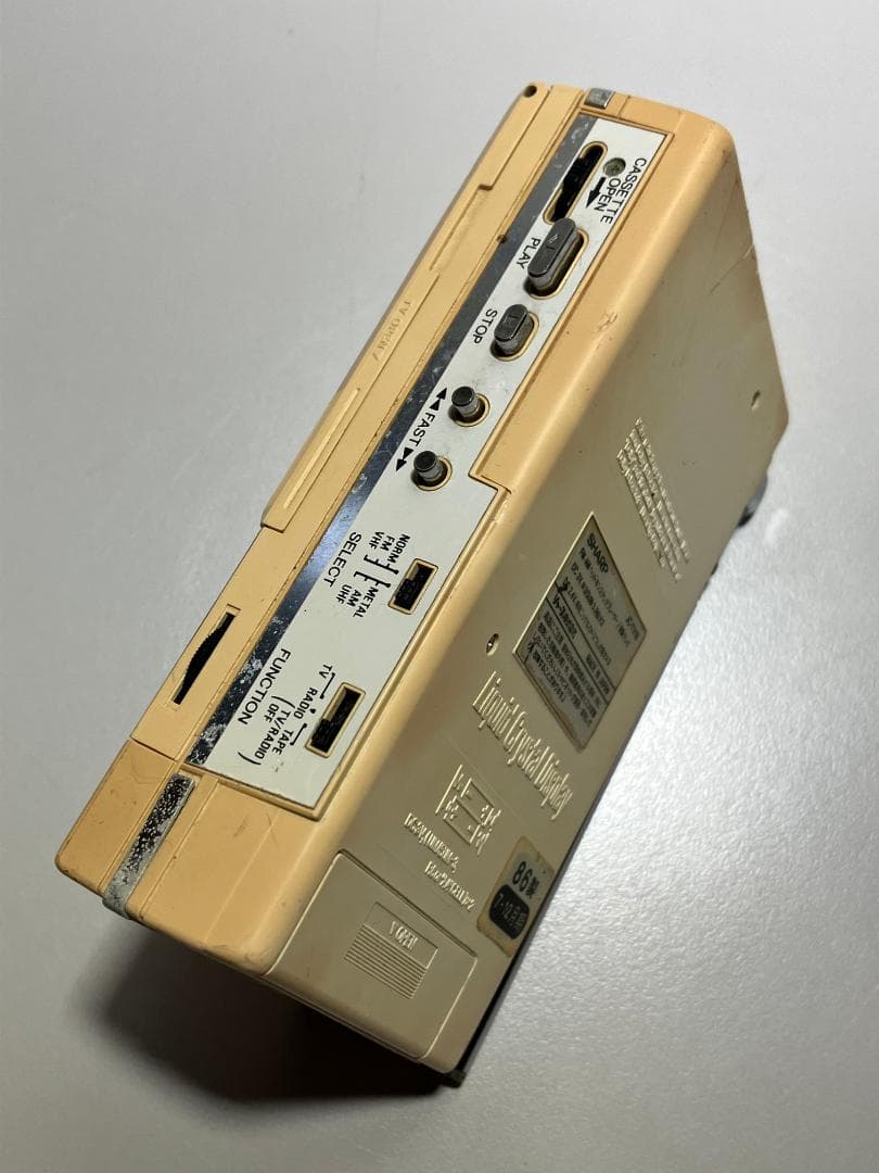 SHARP JC-TV10 TV & カセットプレーヤー#Y605