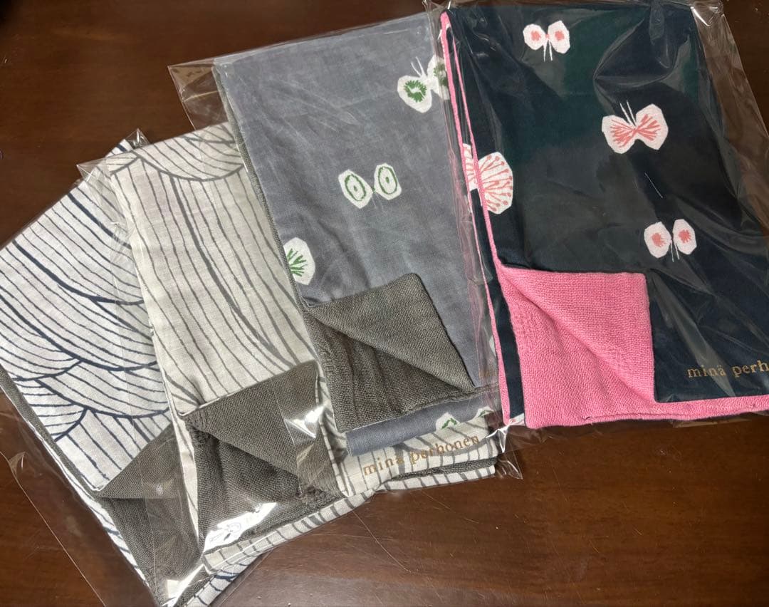 専用⭐️ハンドメイド⭐️ミナペルホネン手ぬぐい⭐️まきまきタオル