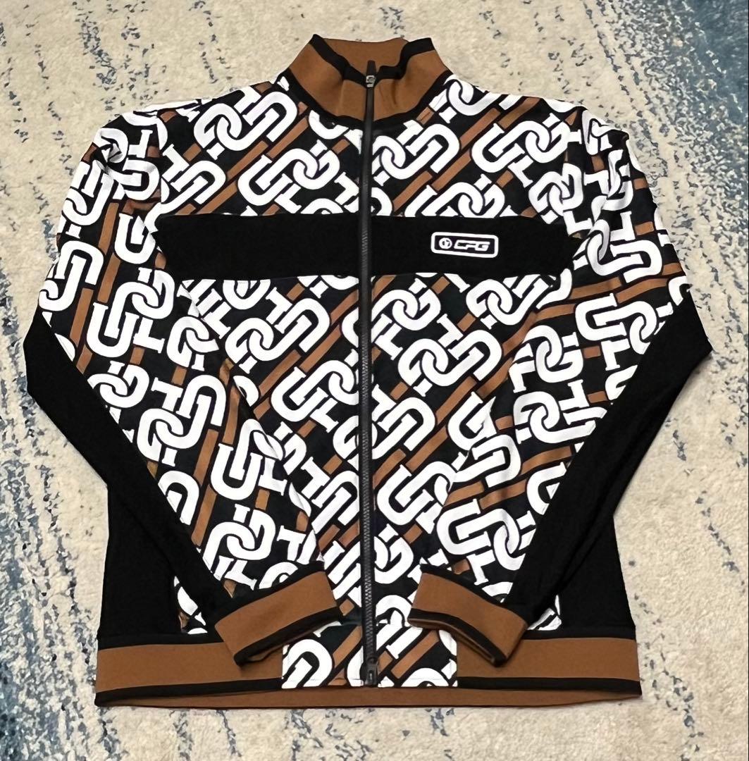 【美品】CPG GOLF／シーピージーゴルフ フルジップアウター サイズ3 CPG GOLF シーピージーゴルフ レディース ダウン×袖ニットブルゾン