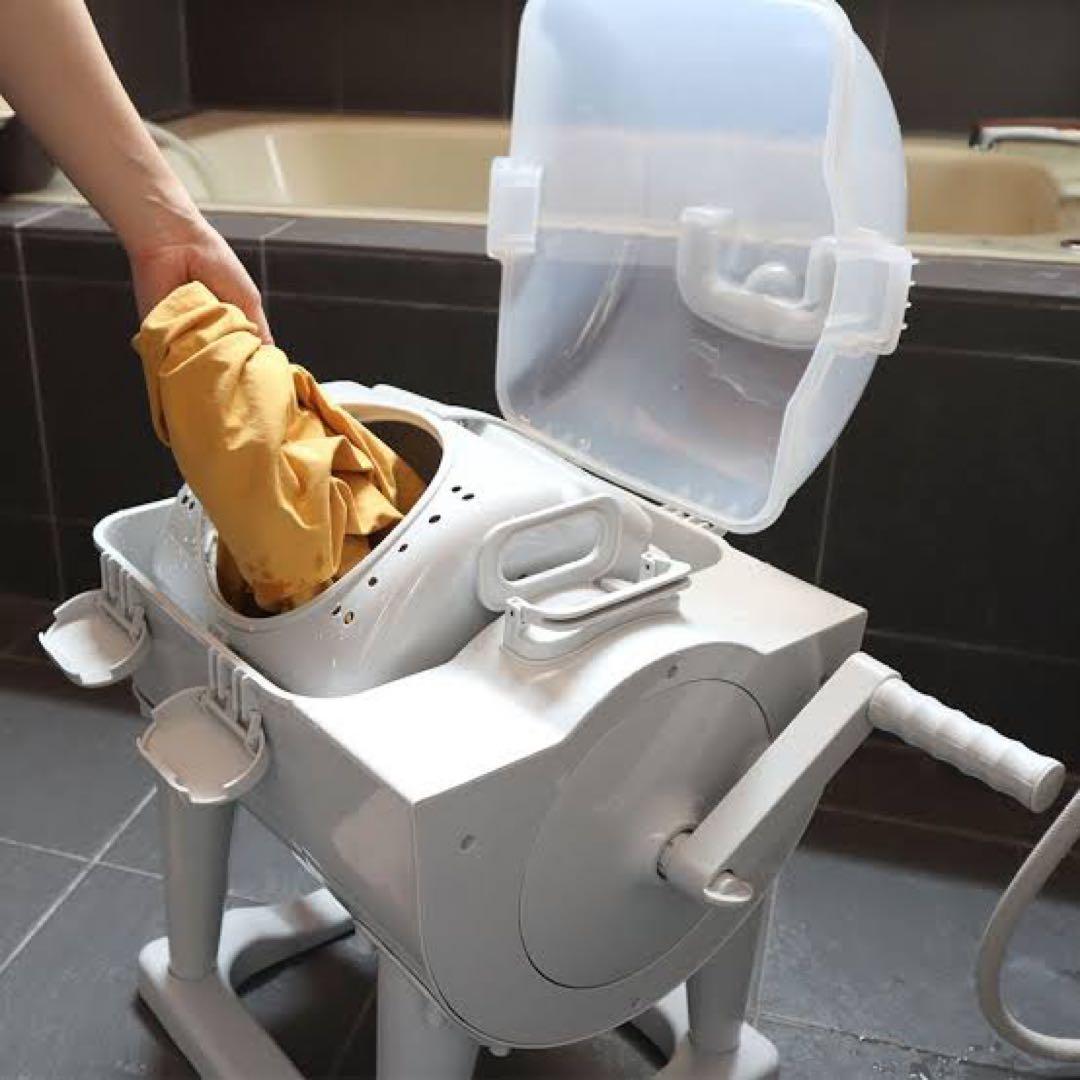 ドラム式全手動洗濯機　ぐるぐるぶんまわ槽　ミニ洗濯機 小型　ポータブル洗濯機