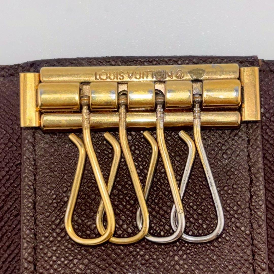極美品】ルイヴィトン ミュルティクレ4 キーケース4連 ダミエエベヌ