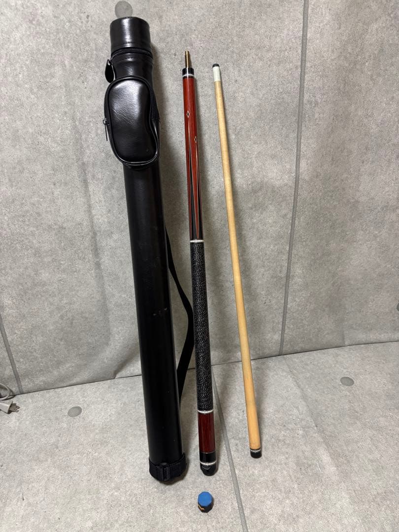 ライノ　ビリヤード　キュー　ケース付き Rhino ライノ キュー Retro レトロ ボコテ調 ノーラップ