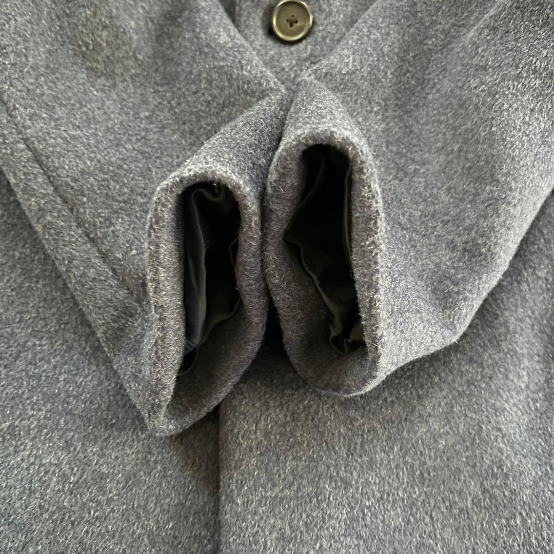 EDIFICE SUPER140s ビーバーチェスターコート ネイビー S - メルカリ