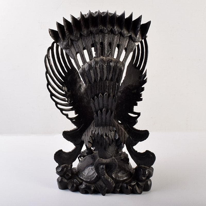 バリ島 インドネシア 木彫 ガルーダ 置物 重さ約2.9㎏ N 6897C - メルカリ