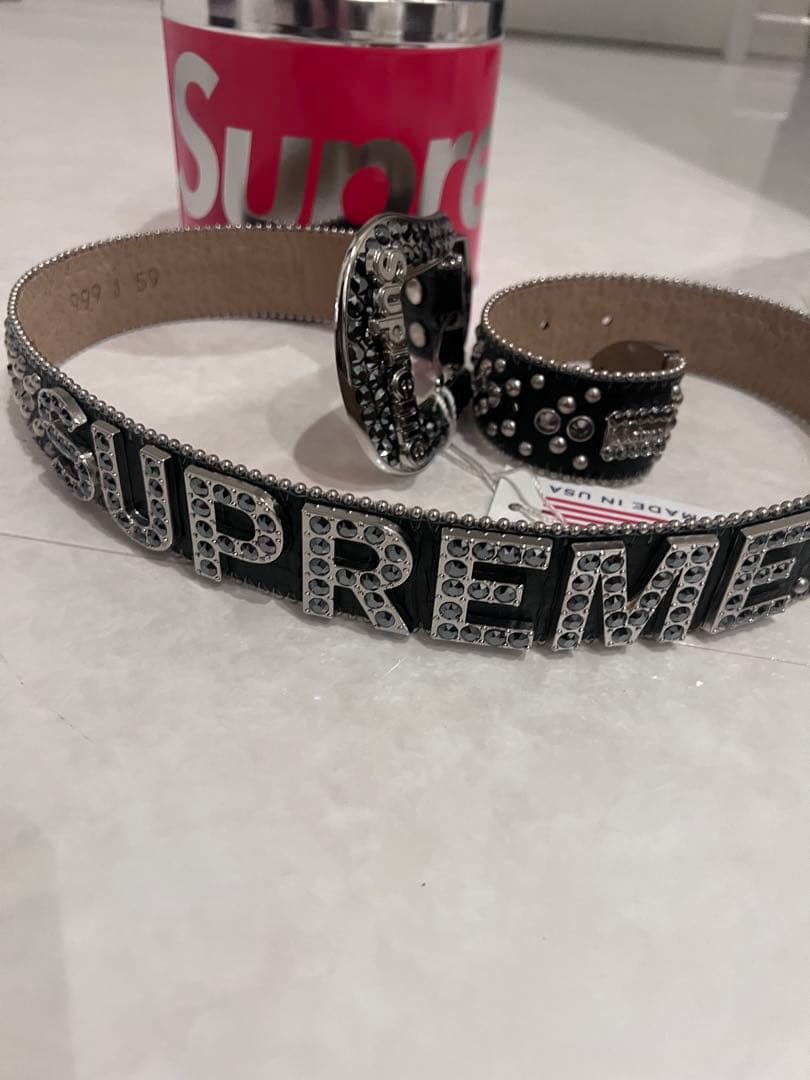 e*p様 supreme b.b.simon スタッズベルト シュプリーム　S/