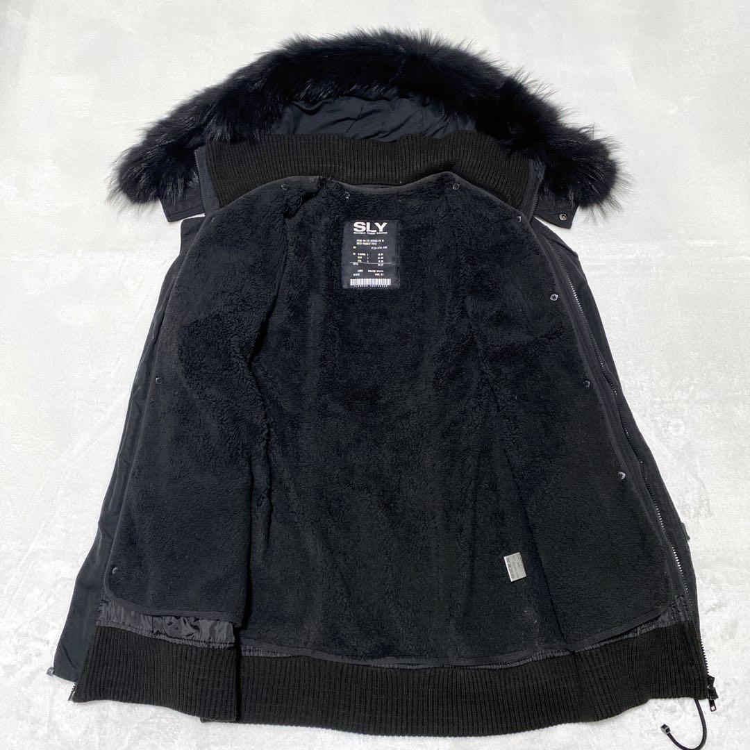 y2k 平成ギャル ファー付き モッズコート フェアリーグランジ 黒