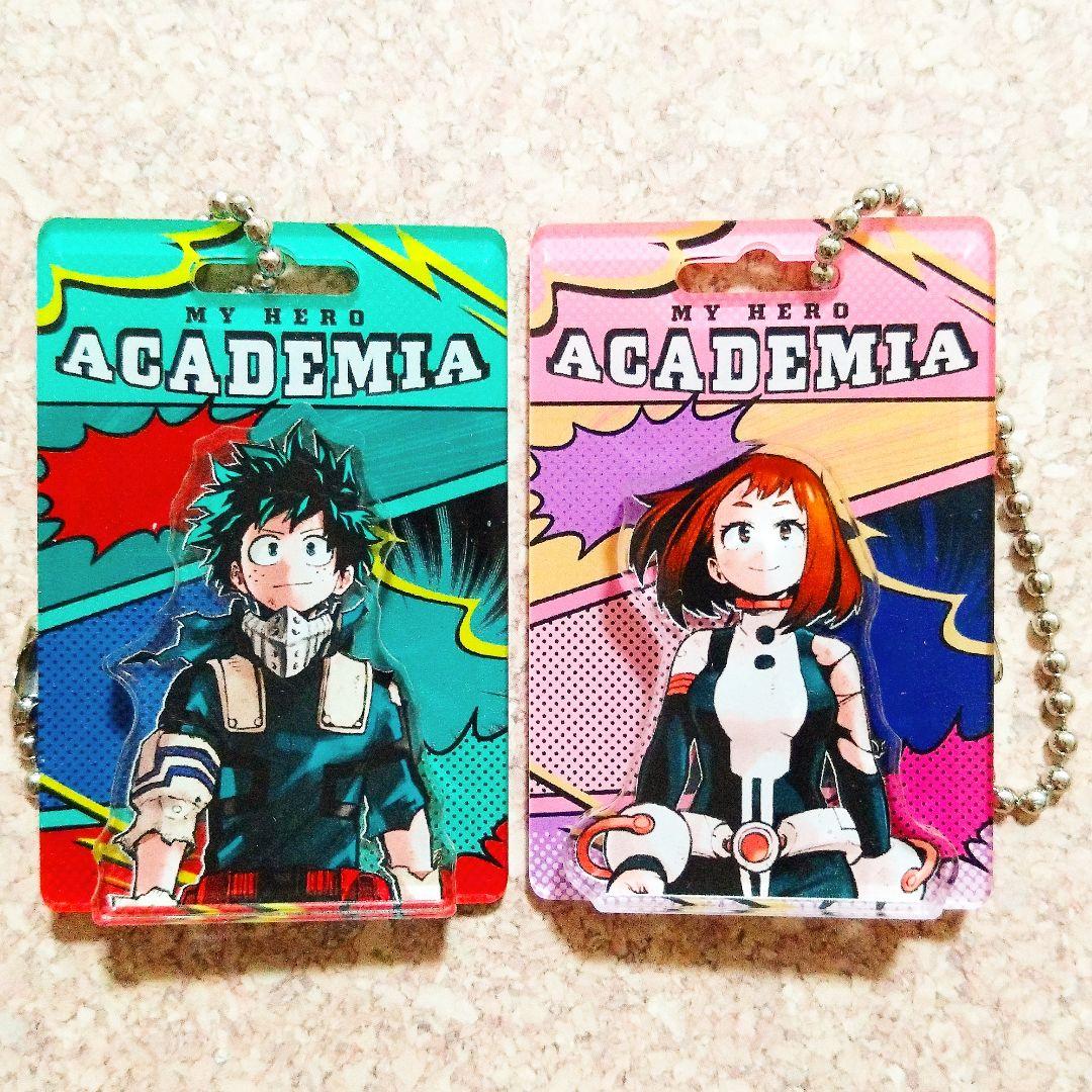 ヒロアカ パッケージ風キーチェーンコレクション 緑谷出久 麗日お茶子