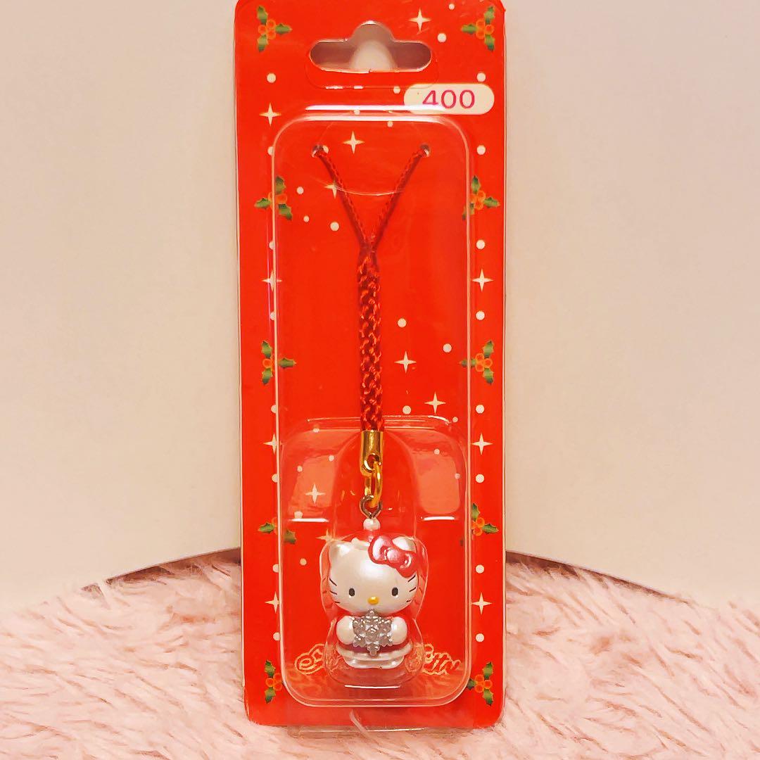 希少レア　ハローキティ　根付け　ネツケ　2002年製 Xマス　ユキ　サンリオ 希少レア ハローキティ 根付け 冬 フユ Xマス 2002 サンリオ 平成