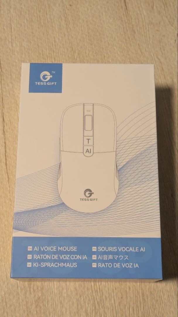 TESS GIFT AI Voice Mouse ホワイト