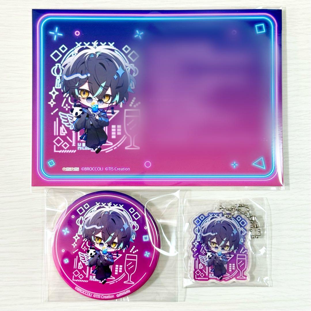 UN:LOGICAL あみあみ 特典 藍 缶バッジ アクリルキーホルダー メセカ