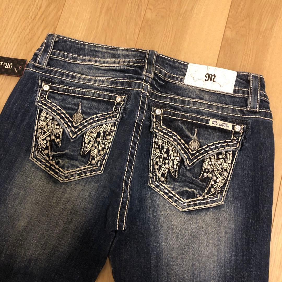 Miss Me ブーツカットデニム 30 ダークブルー 新品タグ付き - メルカリ