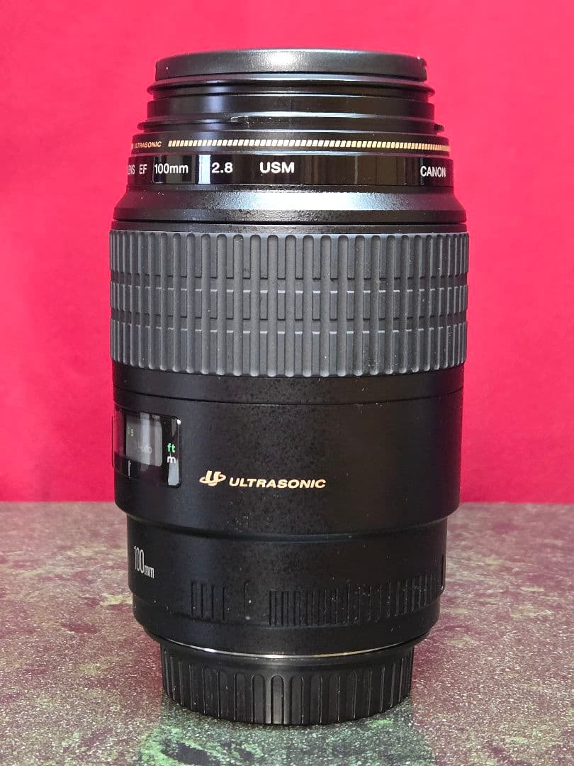 【美品】EF100mm F2.8 マクロ USM【純正フード付】