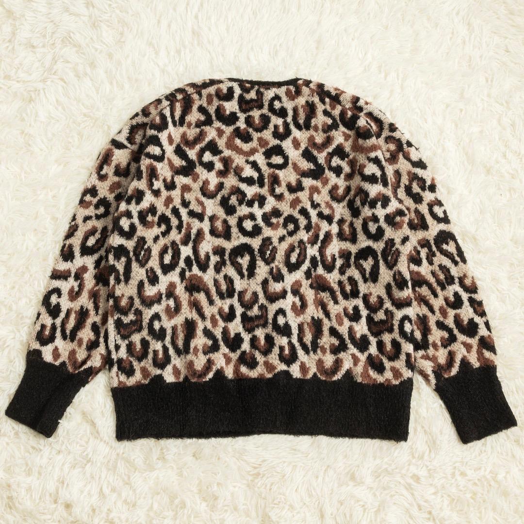 美品 Whim Gazette 24AW 2wayレオパードシャギーカーディガン - メルカリ