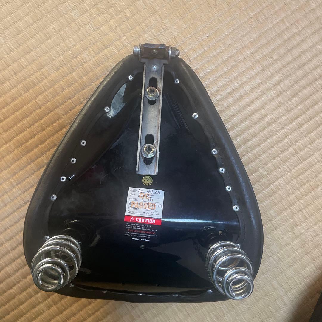 コレクション ブラックバイクシート ダブルスプリング