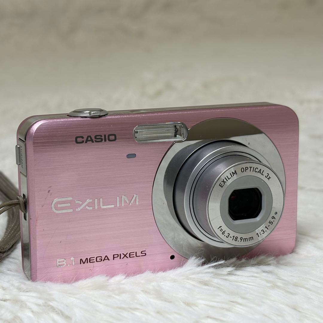 CASIO カメラ　エクシリム　EX-Z80 充電器　箱　ピンク コンデジ　可動