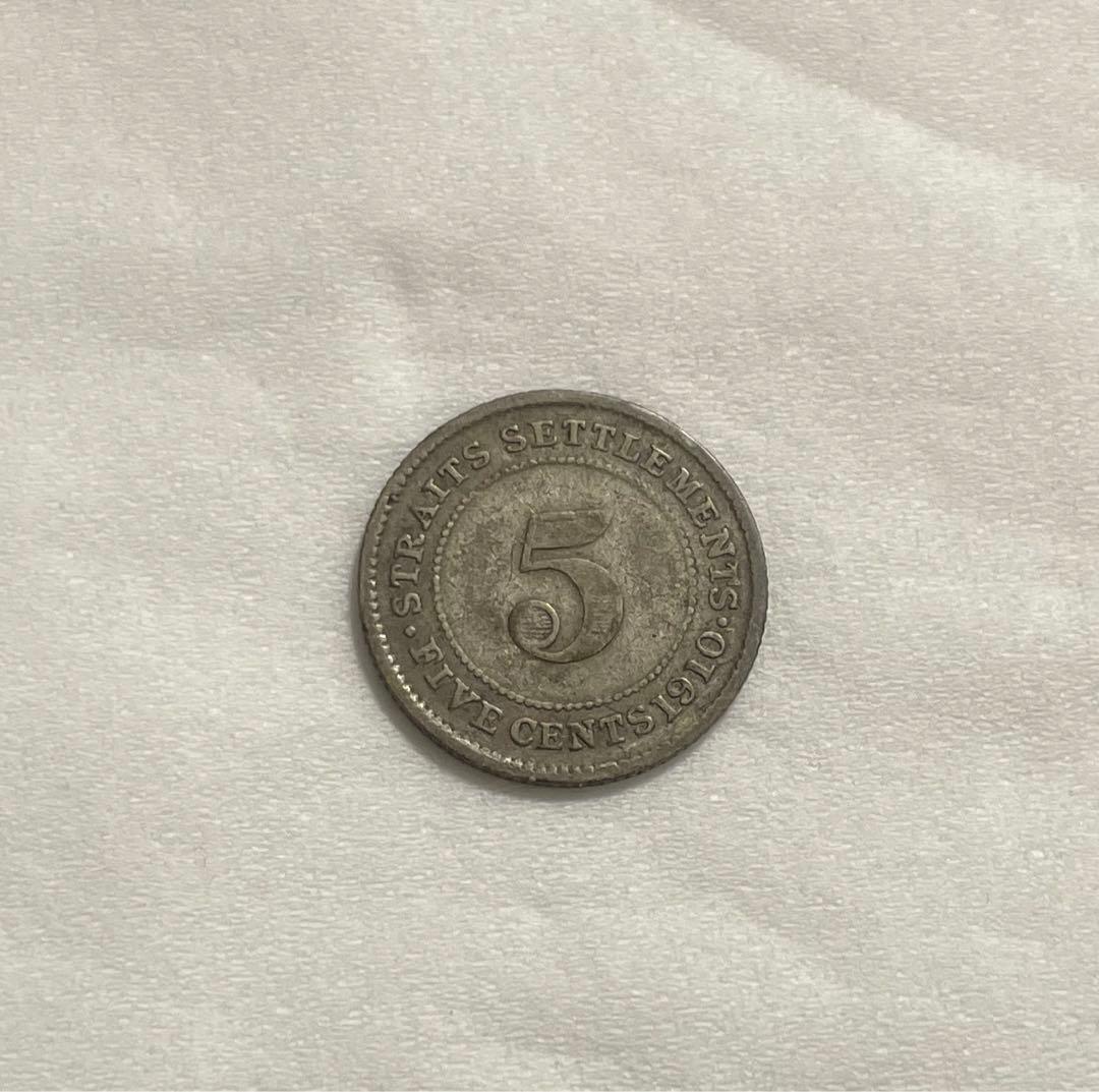 海峡植民地 銀貨 5セント(1910年)1902ー1910 エドワード七世 - メルカリ