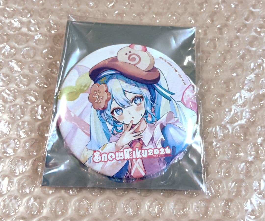 雪ミク 2026 BIG缶バッジ 初音ミク PiPi snowmiku - メルカリ
