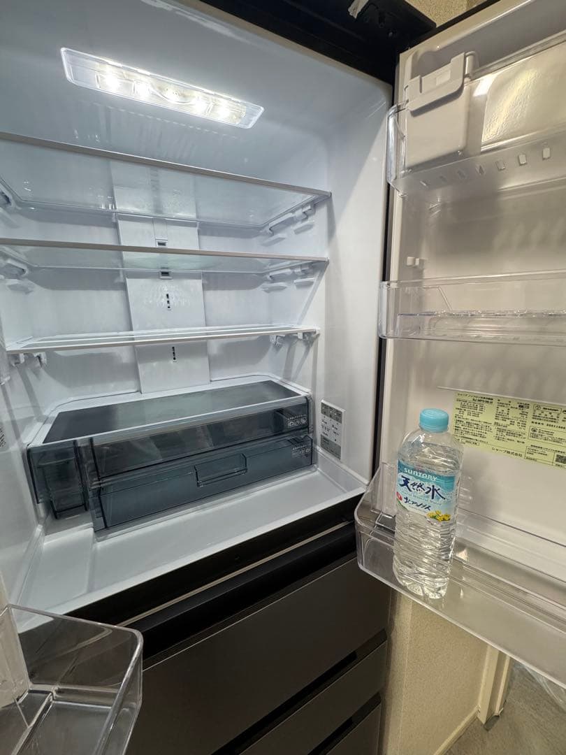 SHARP 4ドア冷蔵庫 大容量 グレー