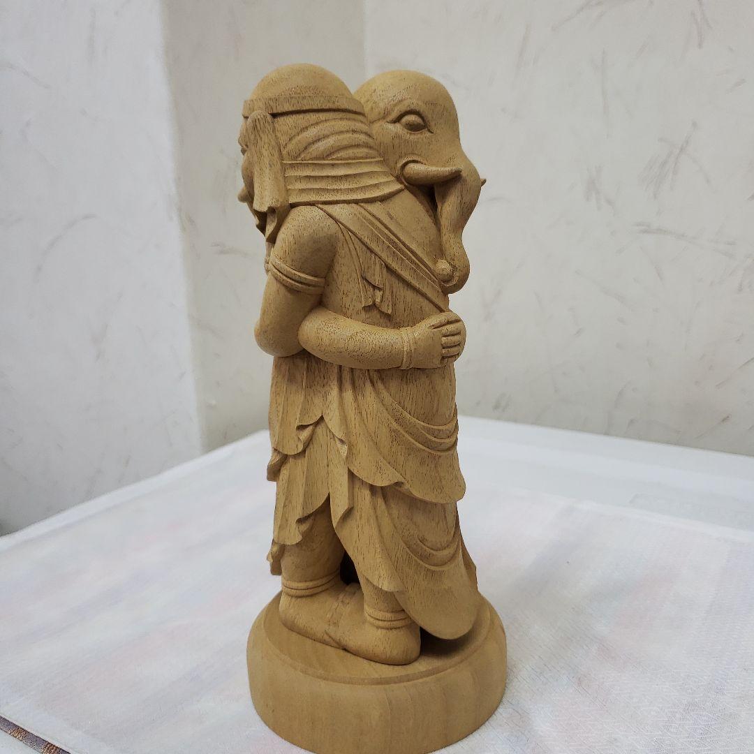 Bフライデー蔵出し特価希少愛の仏像香木 歓喜天6寸立大聖歓喜天象鼻天