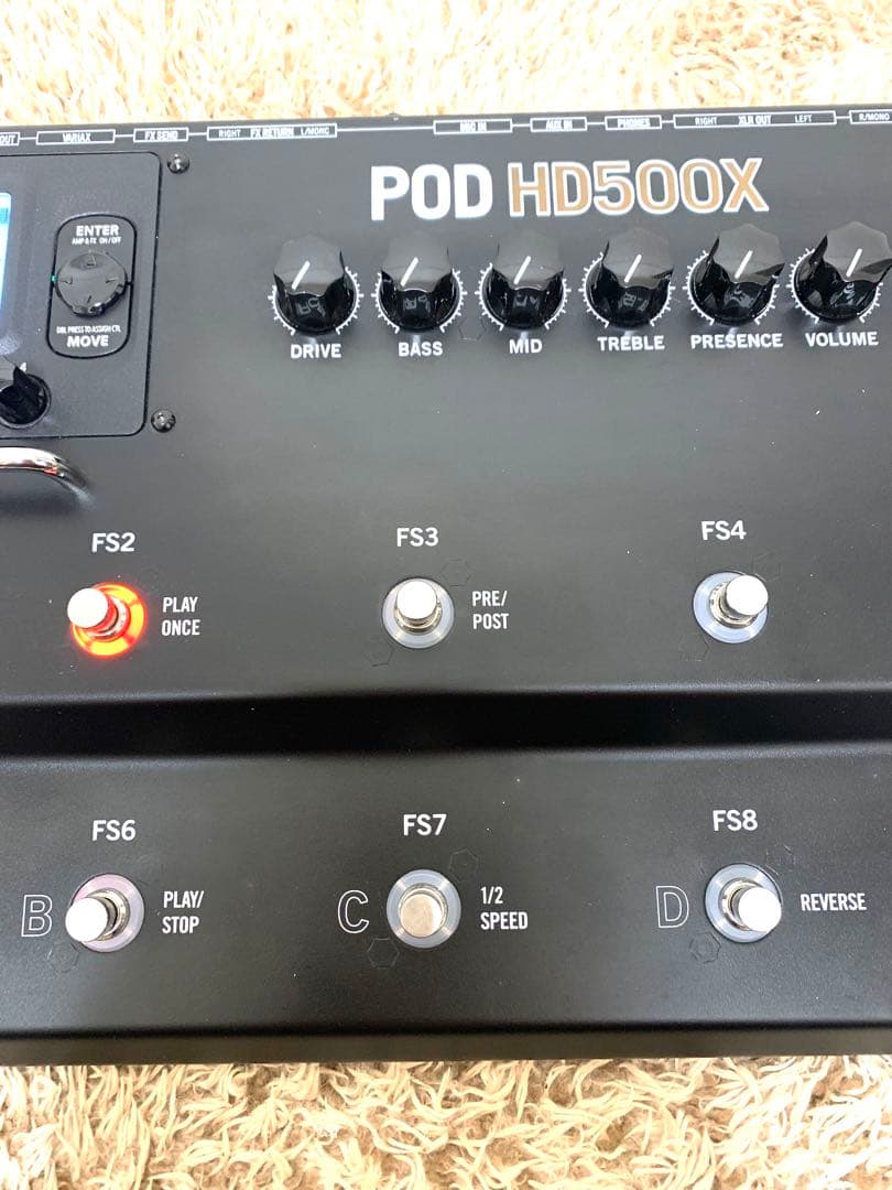 美品】LINE6 POD HD500X 動作確認済 社外適合ACアダプター付属 - メルカリ