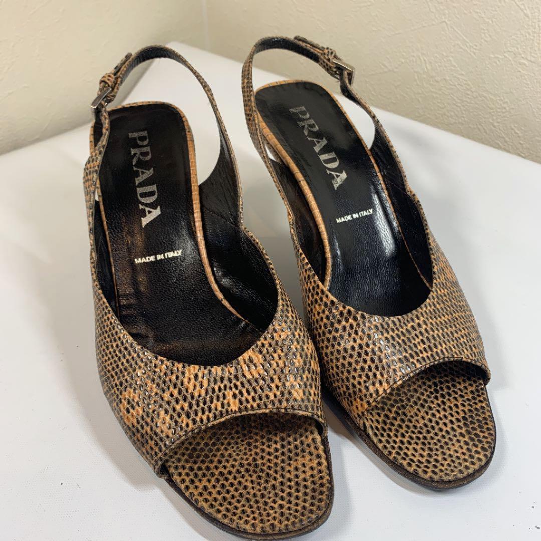 プラダ サイズ表記「36 1/2」23-23.5センチ程度 パンプス・サンダル