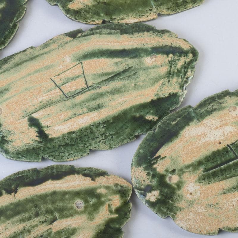 北大路魯山人 織部木の葉向付 田島美術店AOYAMA Art Gallery TAJIMA