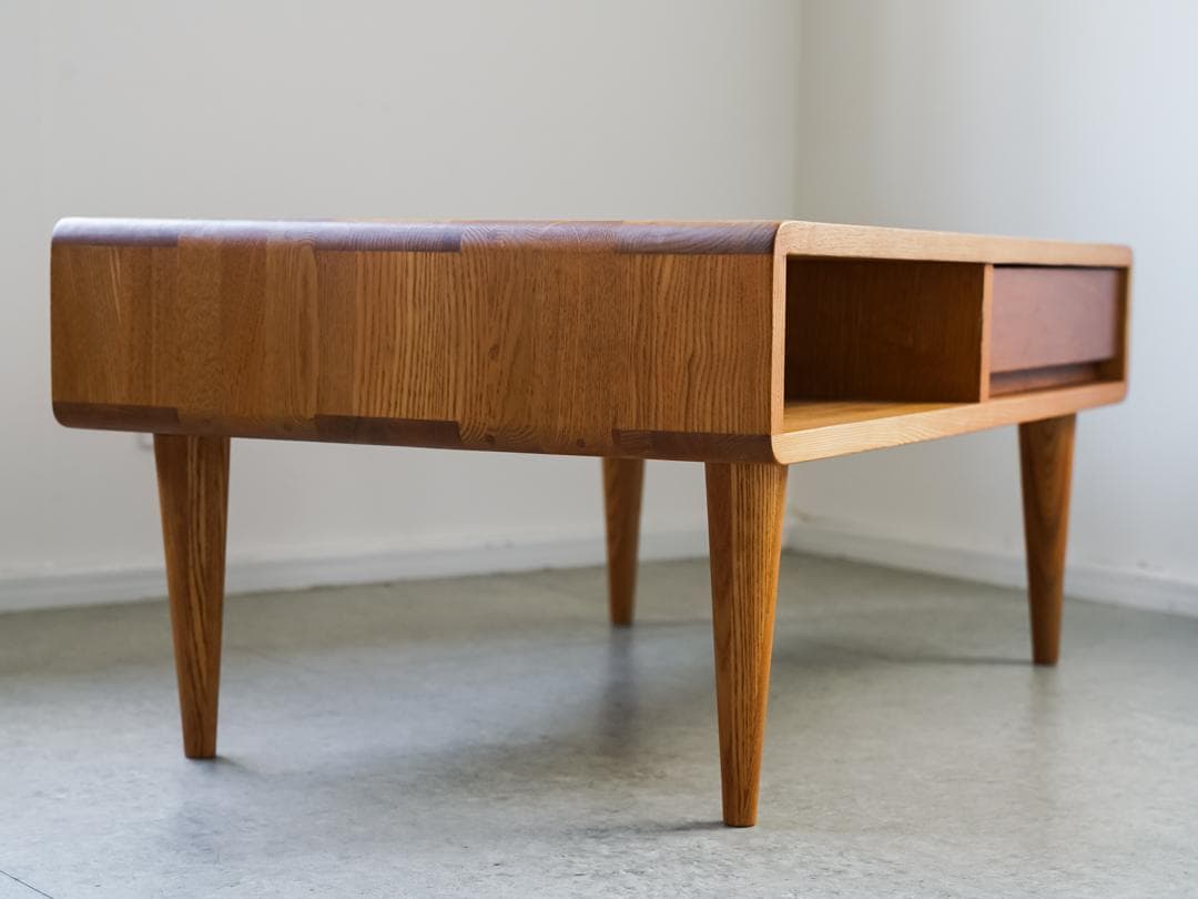 廃盤 ACTUS \"Symphony\" ローテーブル 無垢材 北欧モダン