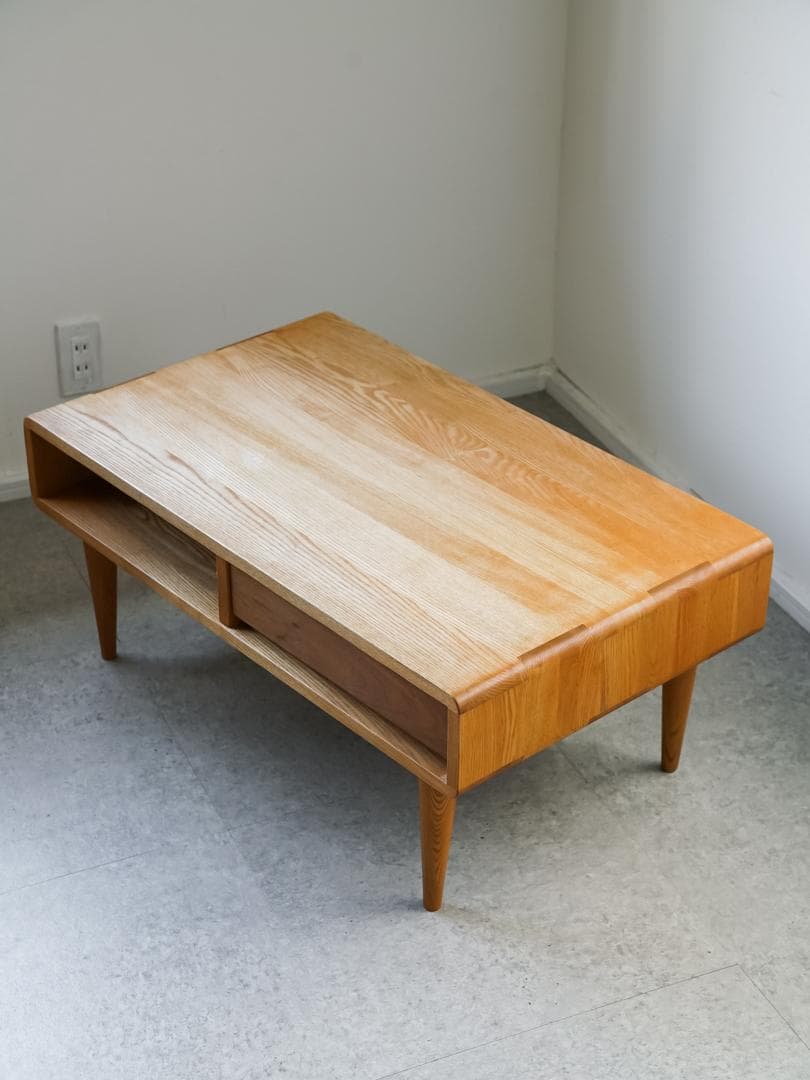 廃盤 ACTUS \"Symphony\" ローテーブル 無垢材 北欧モダン