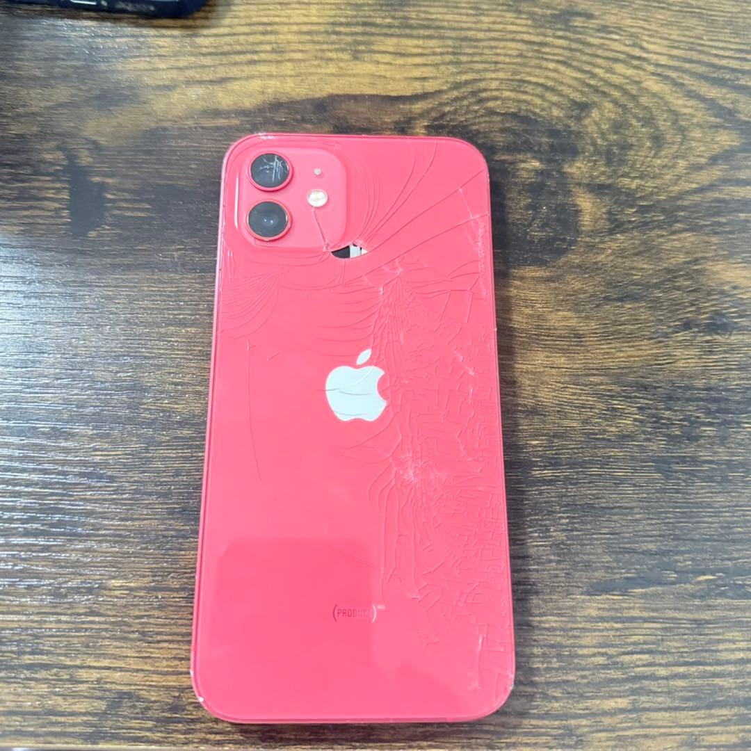 【割れあり】iPhone12 256GB レッド