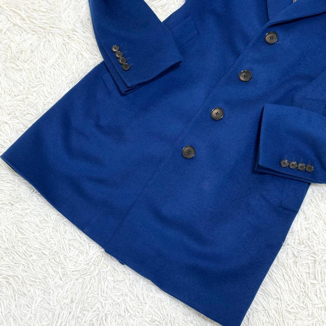 美品】ポールスミス チェスターコート ユニオンジャック ウール ブルー