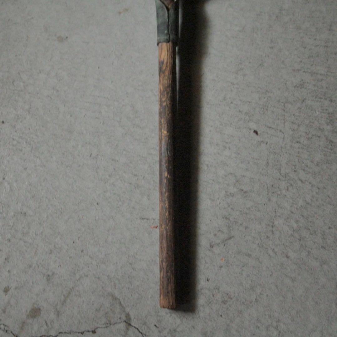 緑青のある 古い 銅 スコップ シャベル 古道具 アンティーク オブジェ