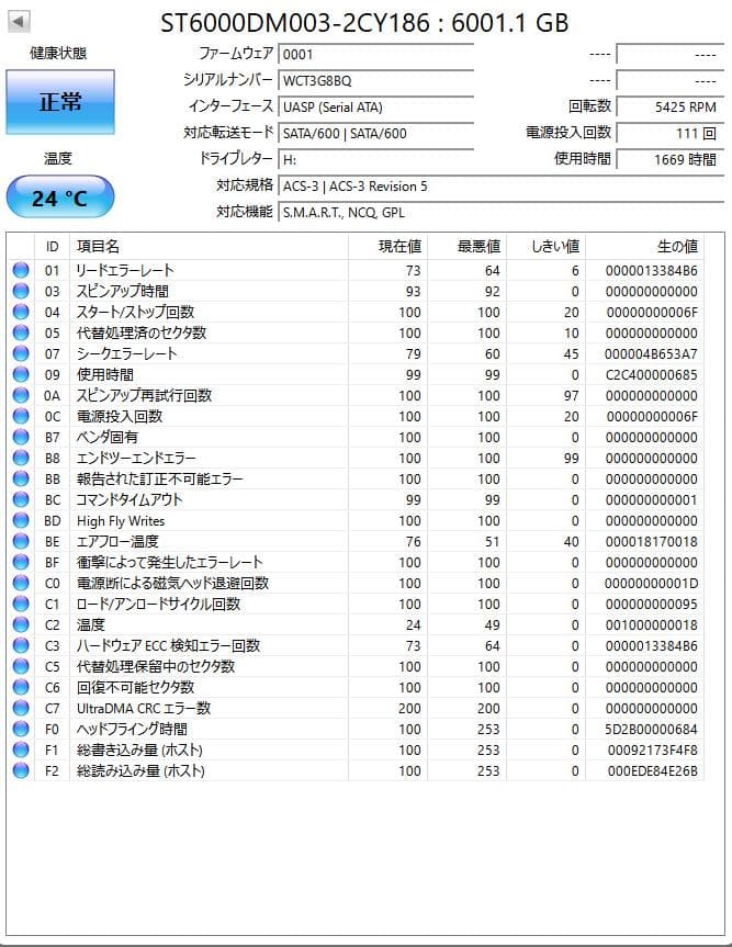 Seagate Barracuda 6TB 内蔵型HDD