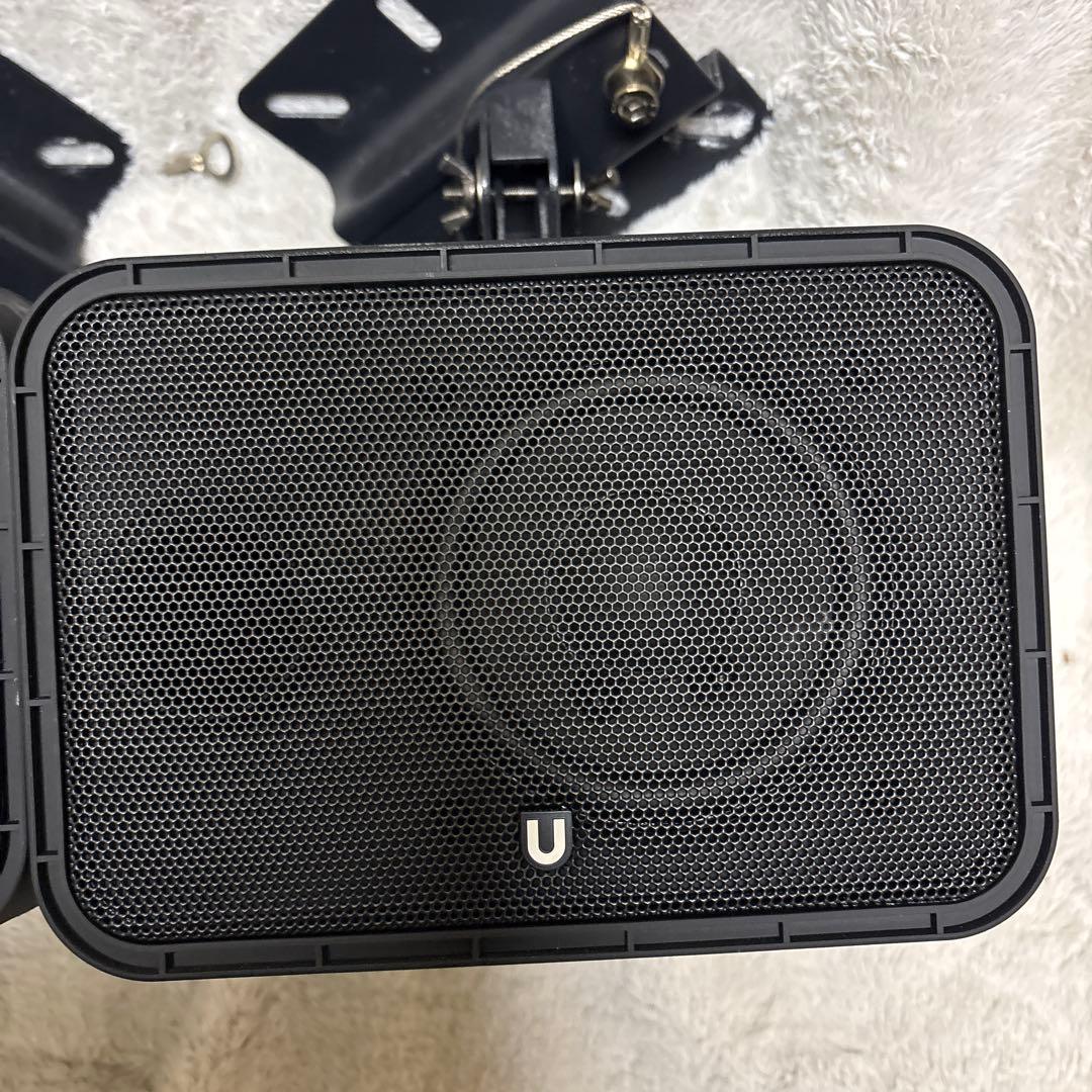 U スピーカー 2個セット 壁掛け用ブラケット付き