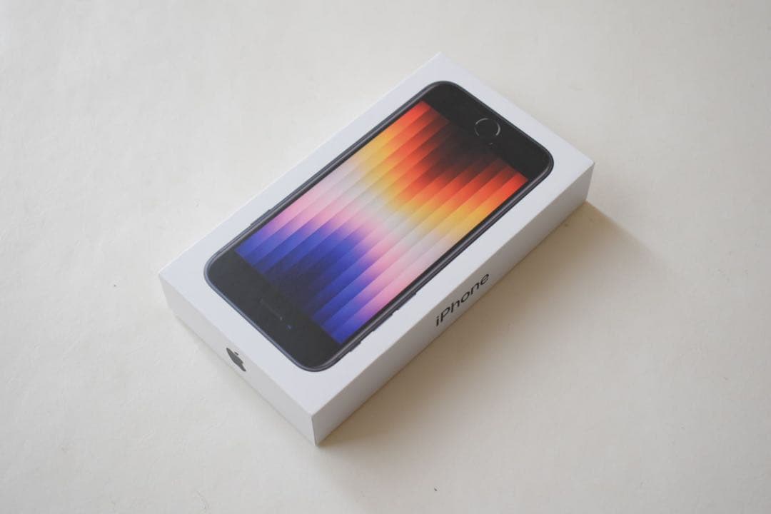 当日発送 新品 未使用iPhone SE 第3世代 64GB ミッドナイト