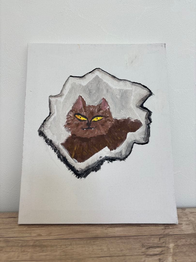 アート オリジナル 猫 一点物 原画 アクリル画 猫 創作 - メルカリ