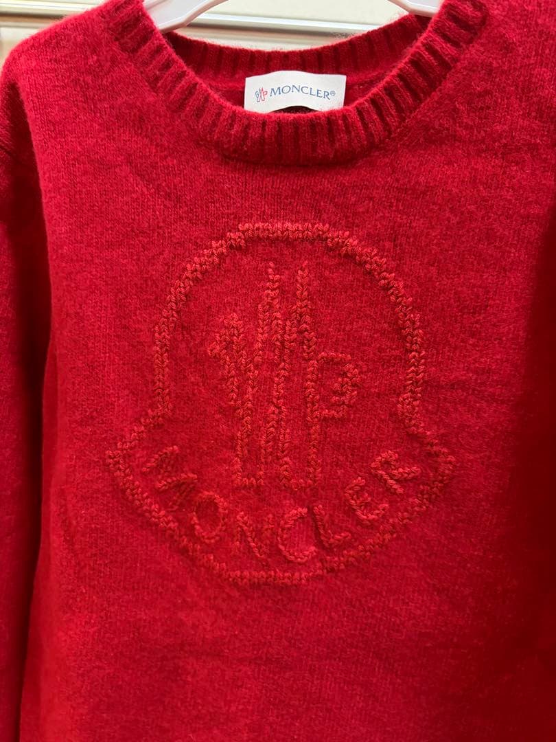 MONCLER モンクレール ロゴ刺繍 ニットワンピース 120cm 価格