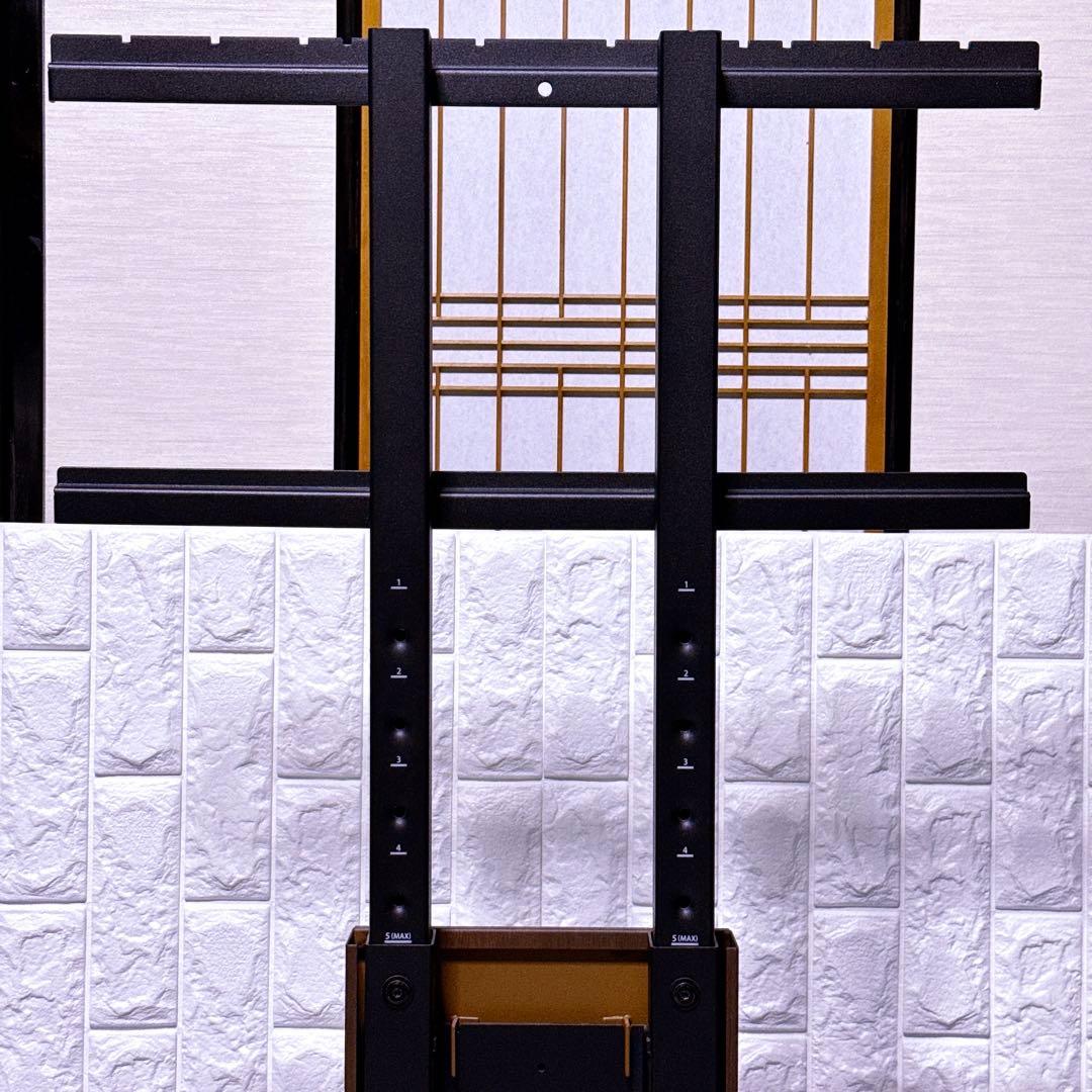 【極美品】WALL 壁寄せ テレビスタンド V3 ロータイプ ブラック ウッド