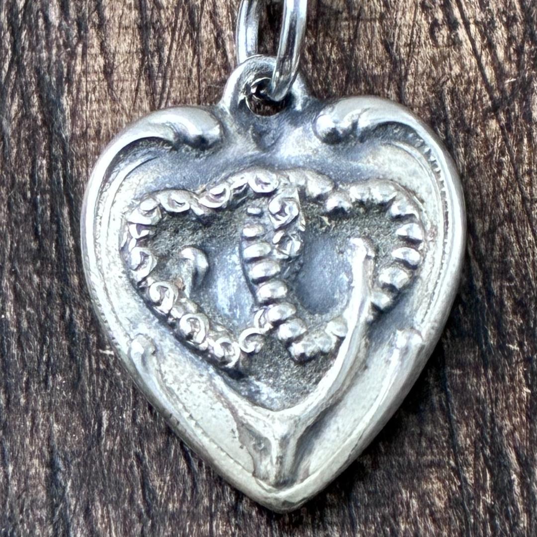 スウィートハートジュエリーダブルハート シルバー ヴィンテージ