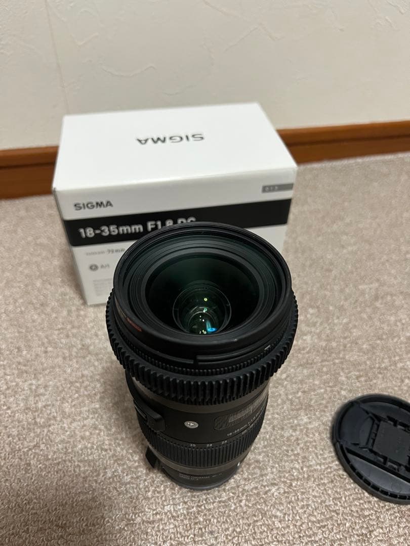 Eマウント変換付きSIGMA 18-35mm F1.8 DC ズームレンズ