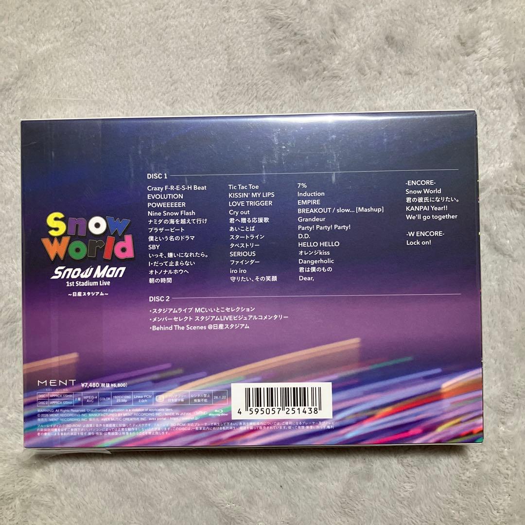 Snow Man SnowWorld 日産スタジアム Blu-ray FC限定盤 - メルカリ