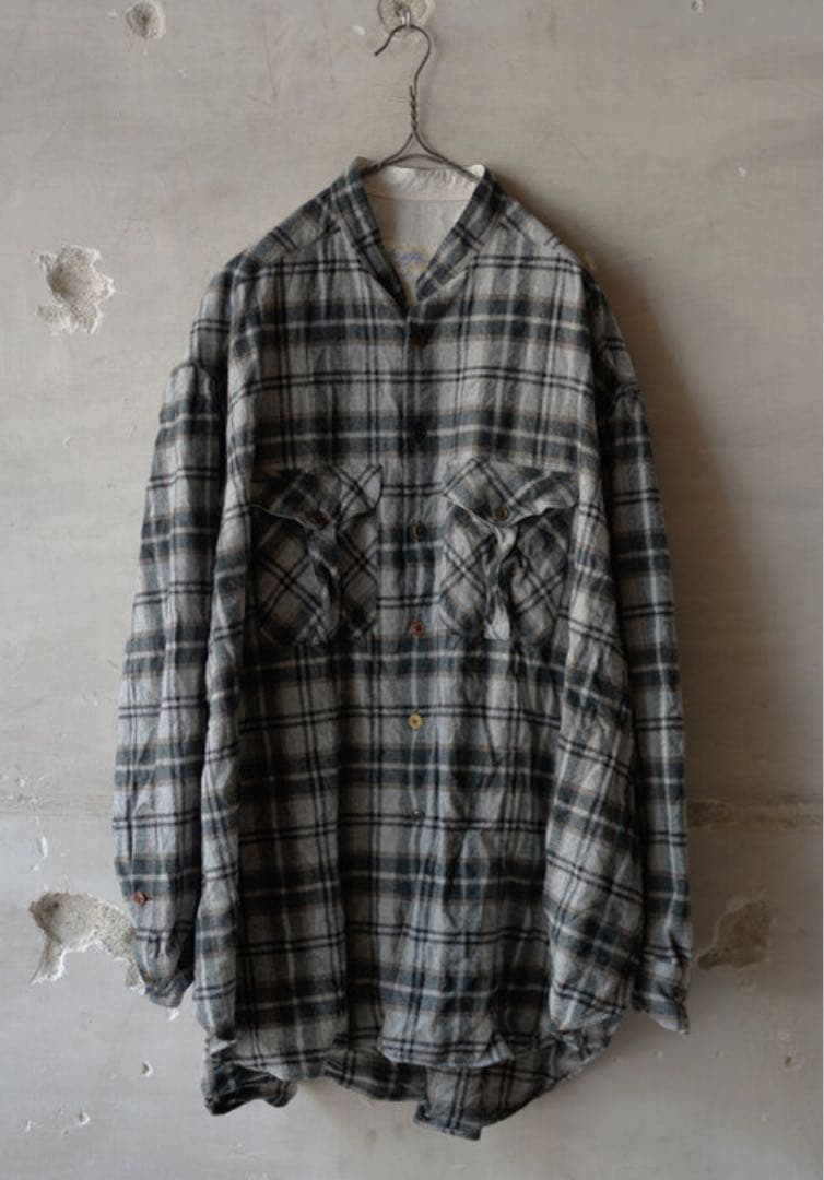 38様専用The Crooked Tailor スタンドカラーシャツ サイズ48 - メルカリ