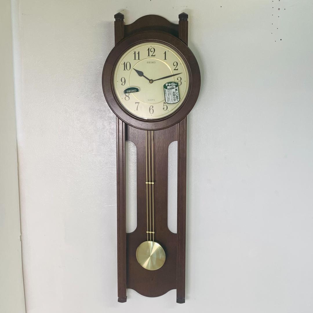 未使用品♪ SEIKO セイコー 柱時計 振り子時計 壁掛け RQ308B - メルカリ