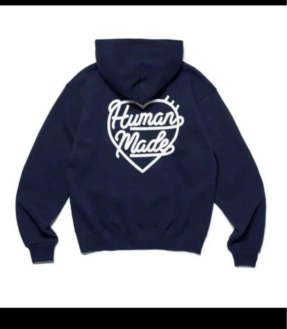 専用 ヒューマンメイドHUMAN MADE ジップパーカー ネイビー - メルカリ