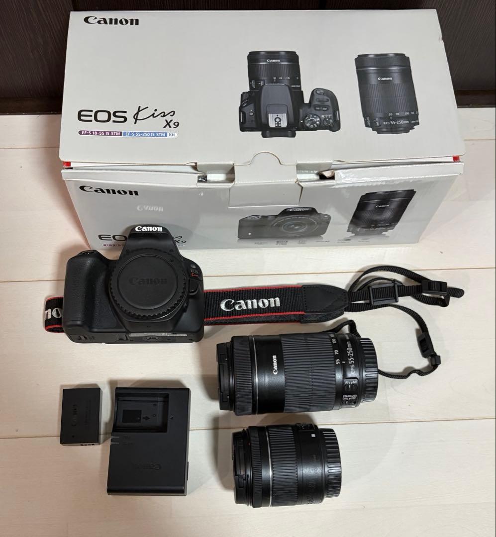 お値下げ不可 Canon EOS Kiss X9 ダブルズームキット Canon-デジタル一眼レフカメラ