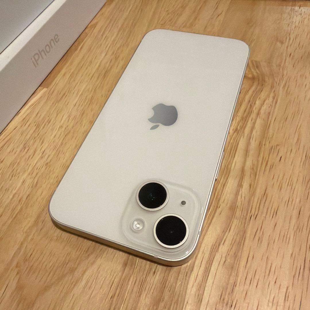 (美品)iPhone14本体SIMフリー128GBスターライト MPUQ3J/A